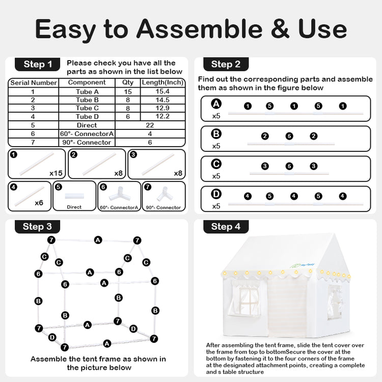 Assemble & Use Guide of tent