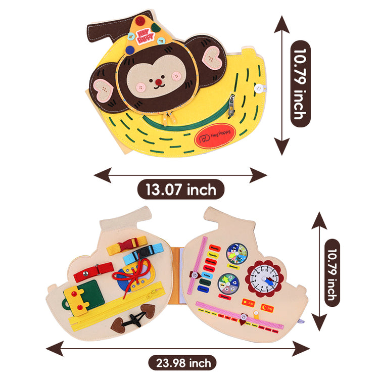 dimensions of busy book