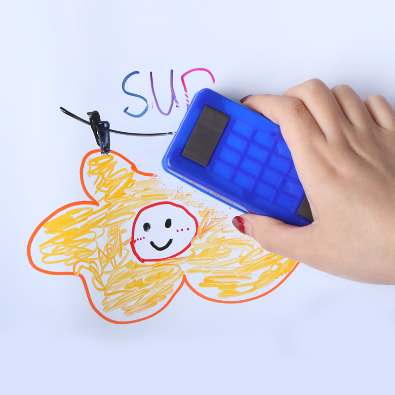 Erase the doodles on the magnetic board