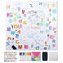 Magnetic board with graffiti display