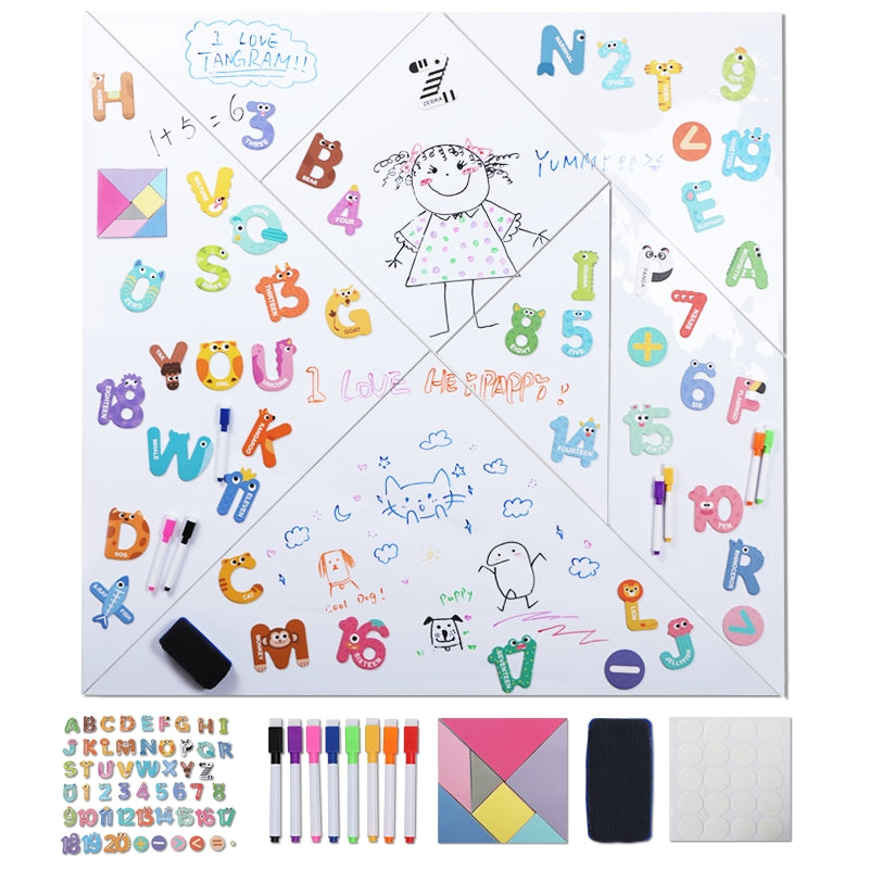 Magnetic board with graffiti display