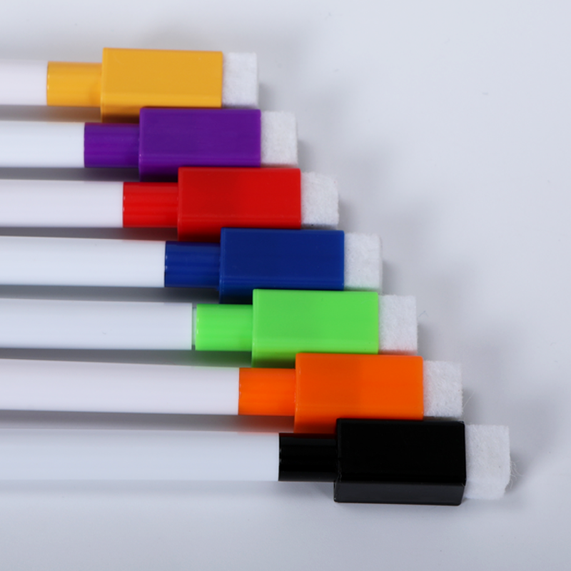 Close-up of 8 Chalk Markers