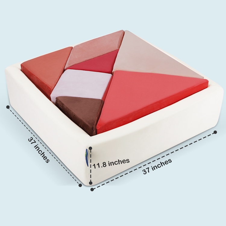 Parameter diagram of glow Tangram sofa