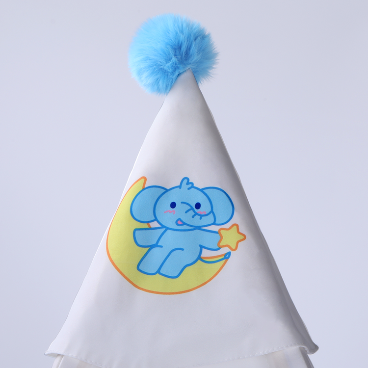 Tent roof with small elephant icon