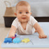 Baby laying on the sensory mat