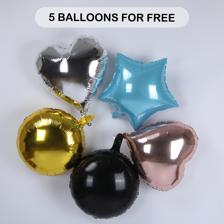 5 balloons for free
