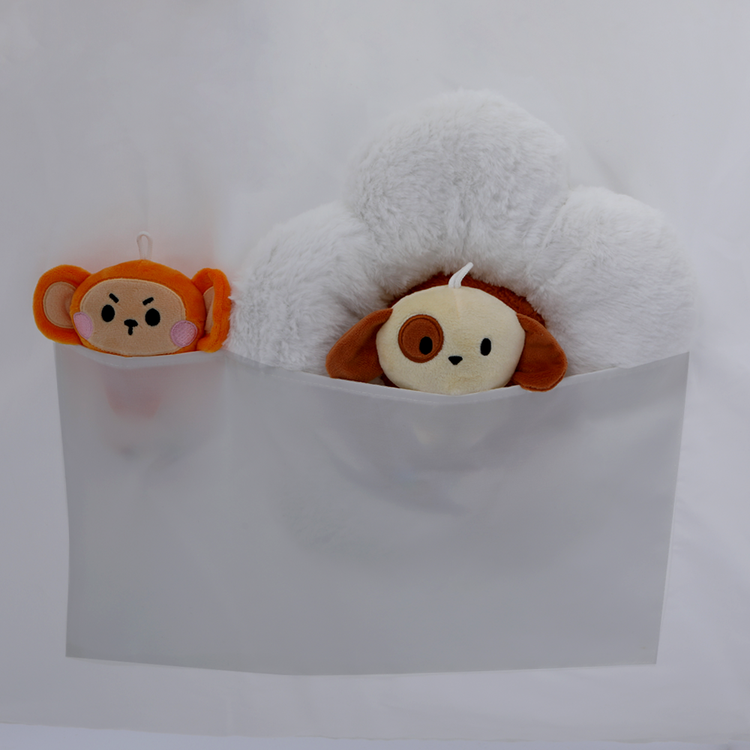 Tent with hanging bag for dolls