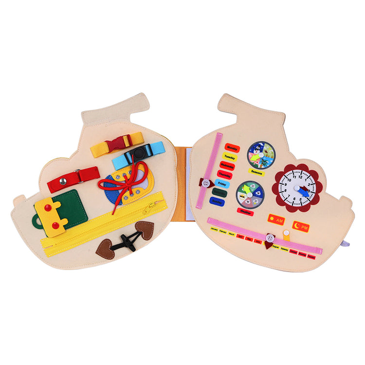 interior view of monkey busy book