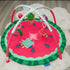 Product Top View of Watermelon Baby Play Gym Mat.