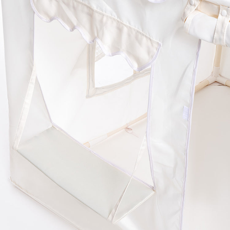 White window of tent