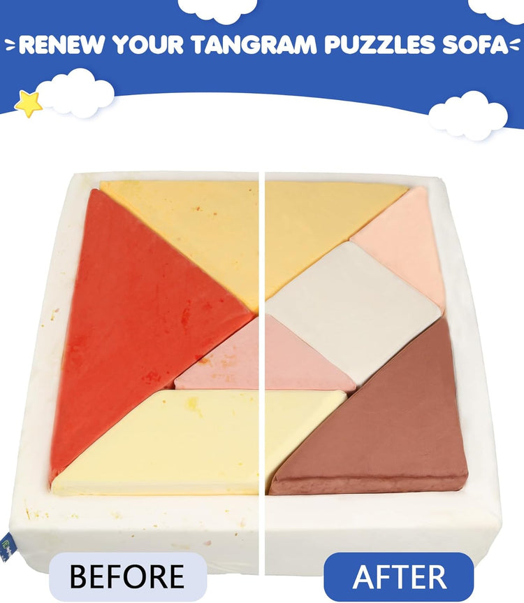 Heypappy® Tangram Puzzle Couch Cover Sets