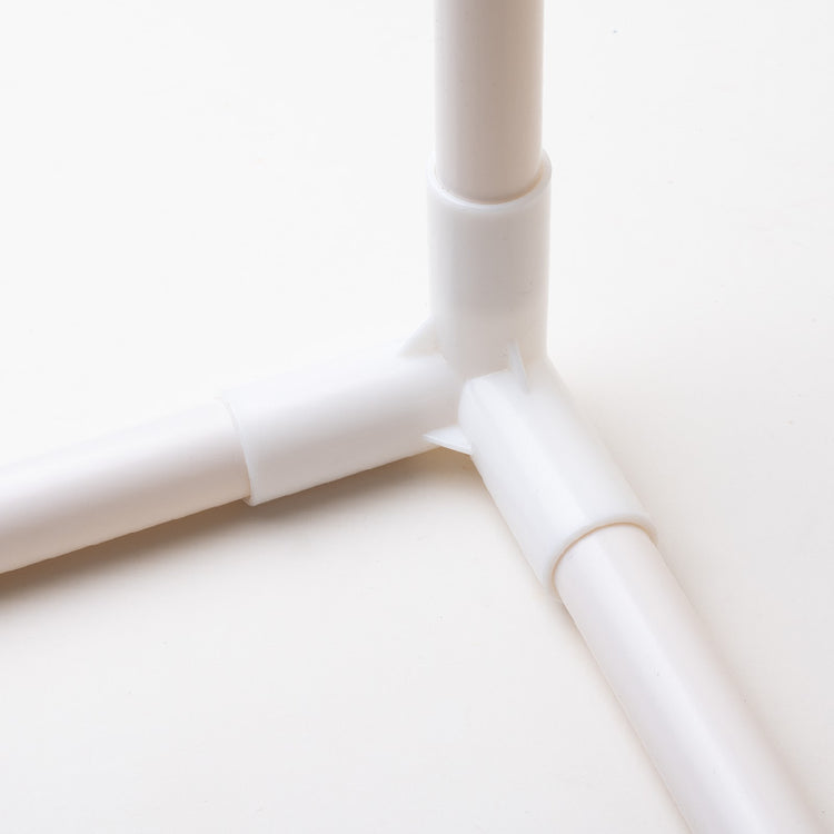 Tent's white poles