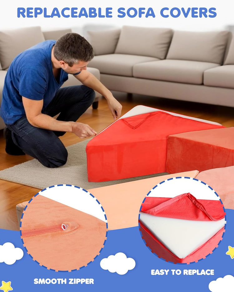 Heypappy® Tangram Puzzle Couch Cover Sets