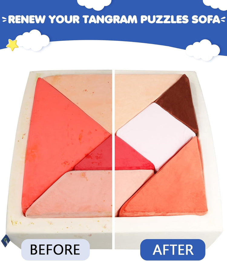 Heypappy® Tangram Puzzle Couch Cover Sets