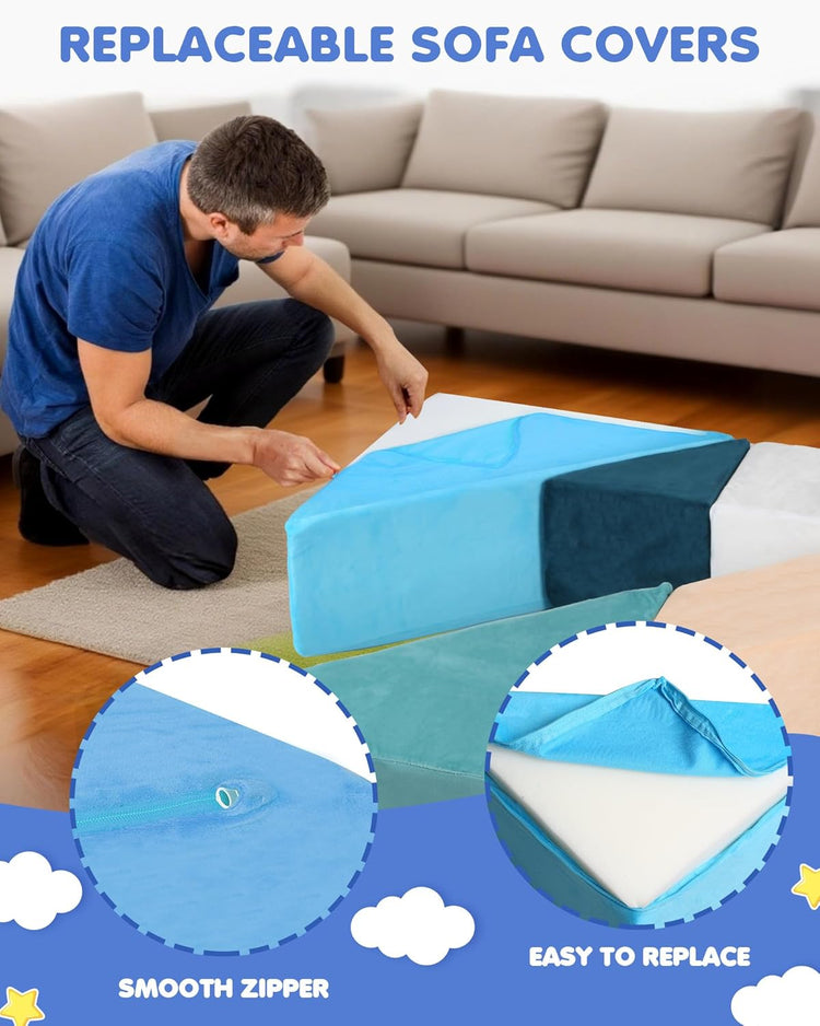 Heypappy® Tangram Puzzle Couch Cover Sets