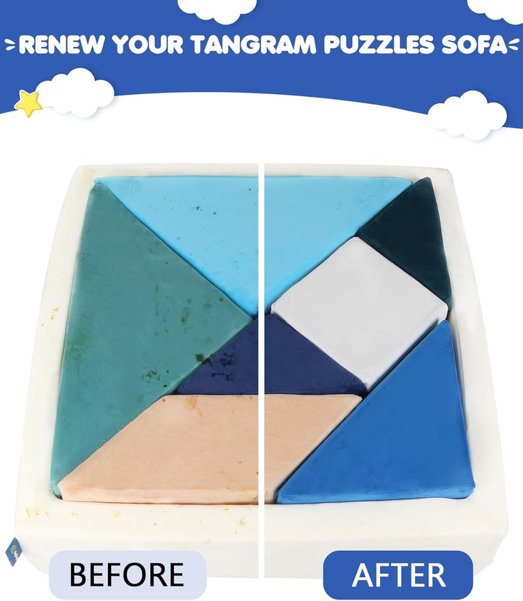 Heypappy® Tangram Puzzle Couch Cover Sets