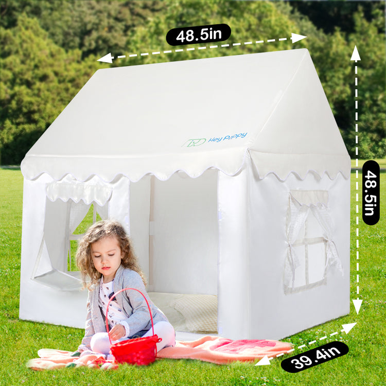 Dimension view of play tent