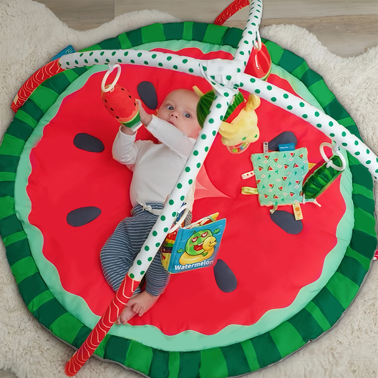 Top view of the watermelon baby play gym