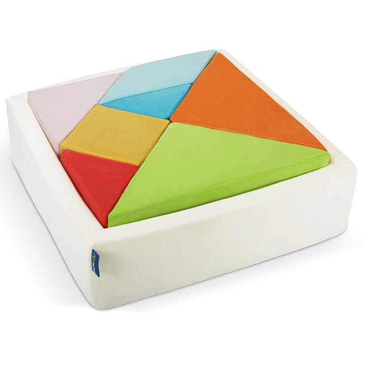 rainbow tangram sofa