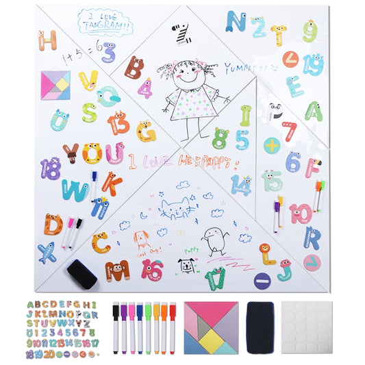Magnetic board with graffiti display